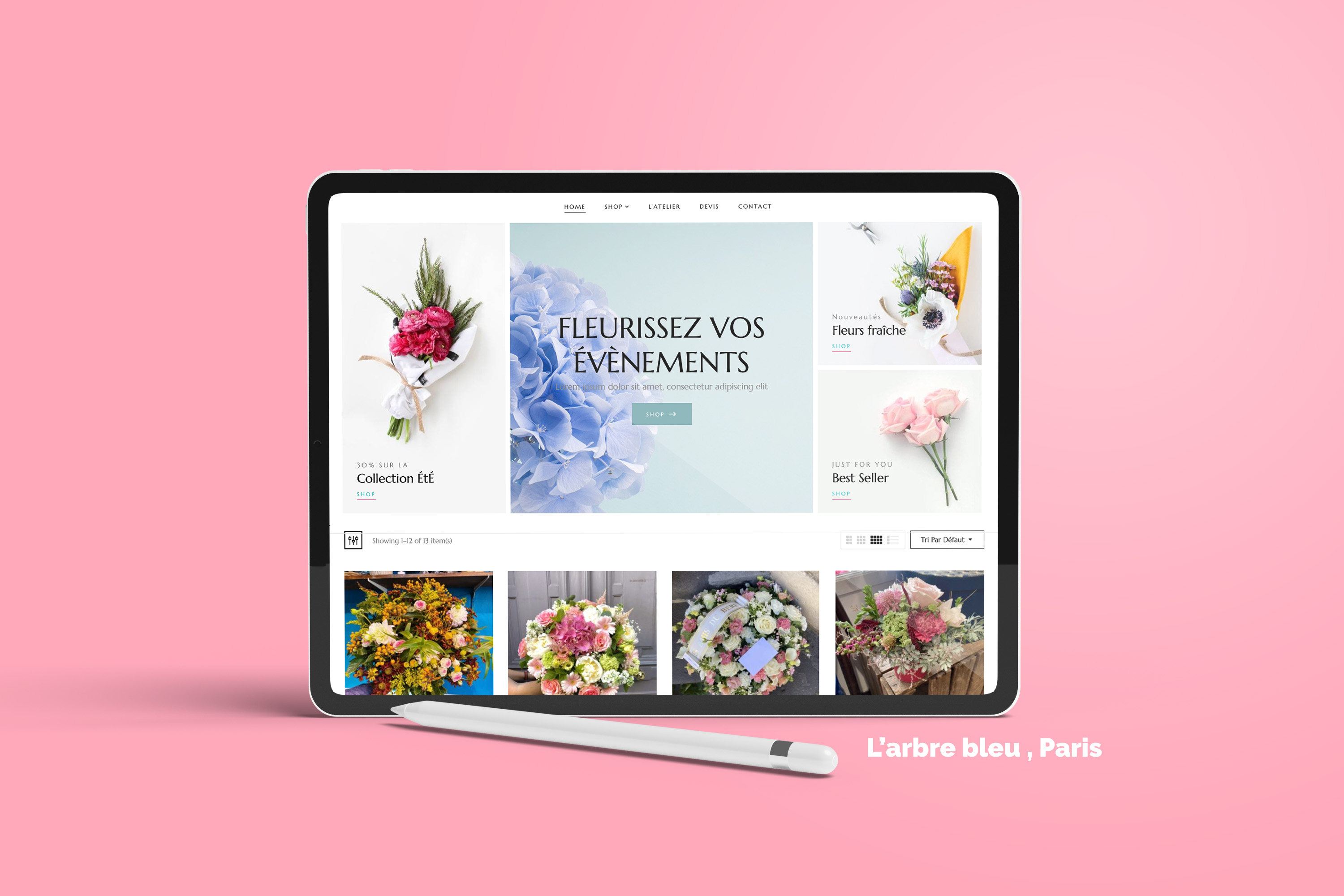 Site E-commerce Fleuriste