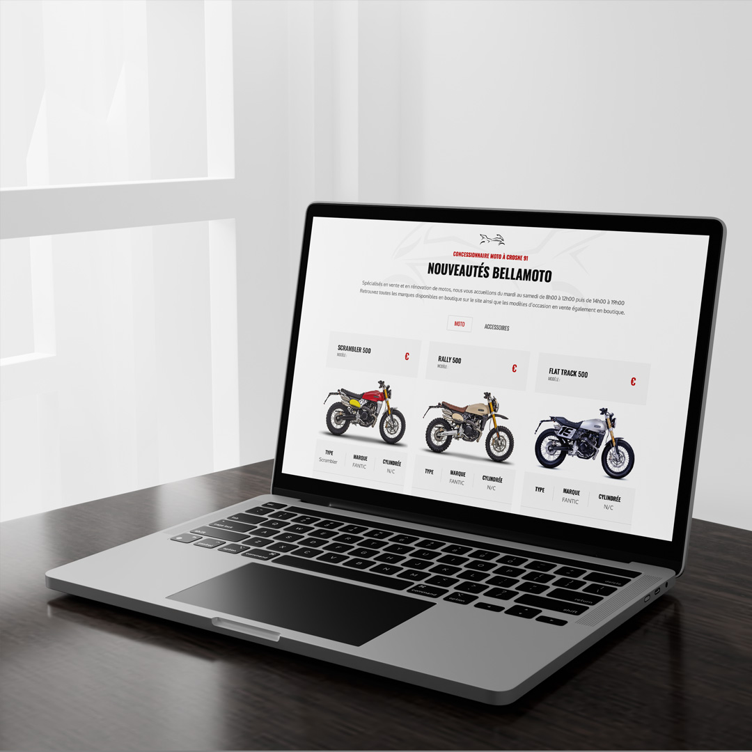 Bella Moto - site ecommerce