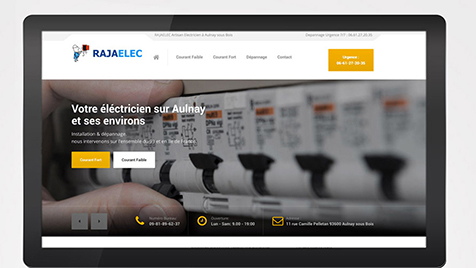 Site web pour electricien