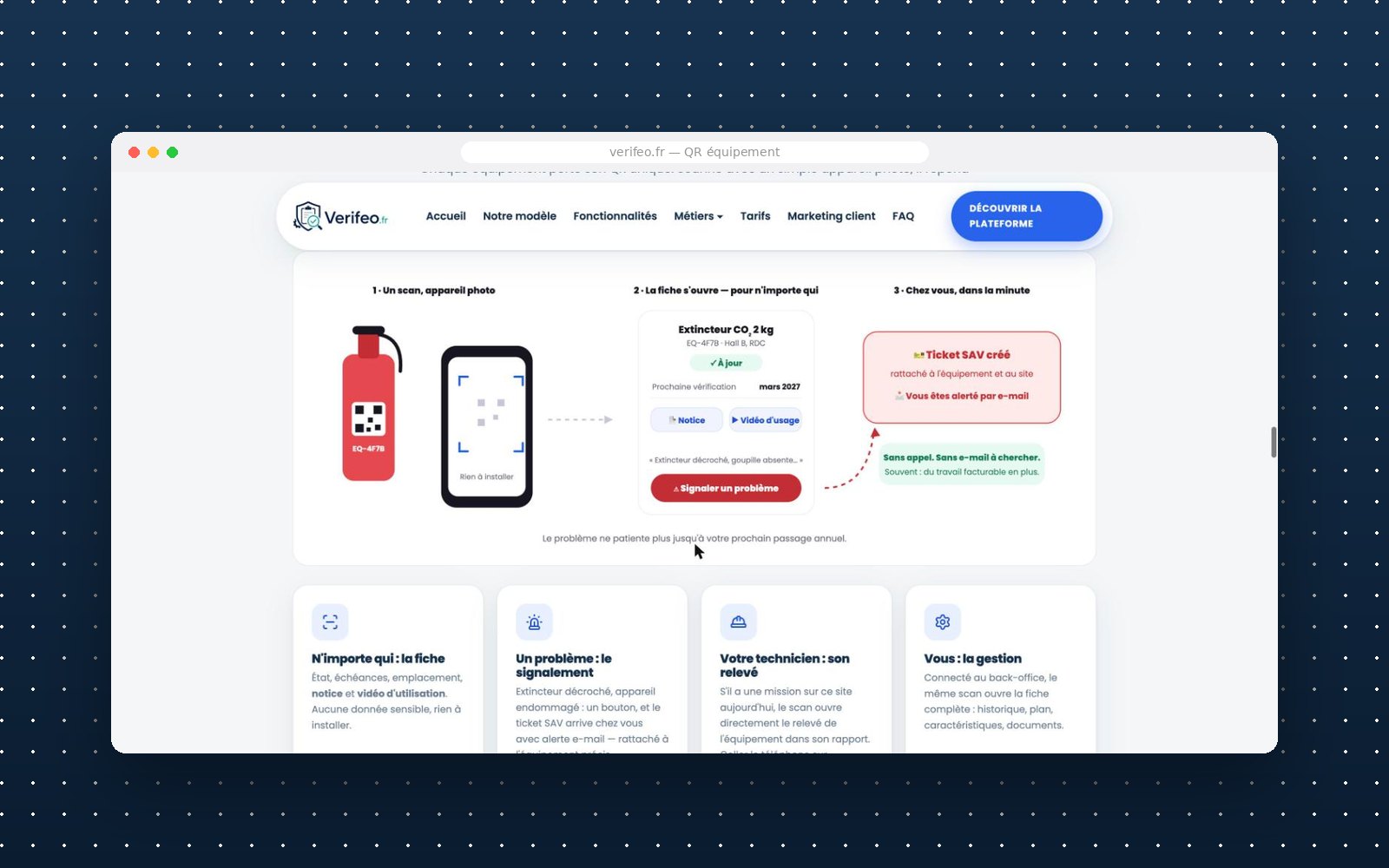 Verifeo — Le QR code qui sait à qui il parle